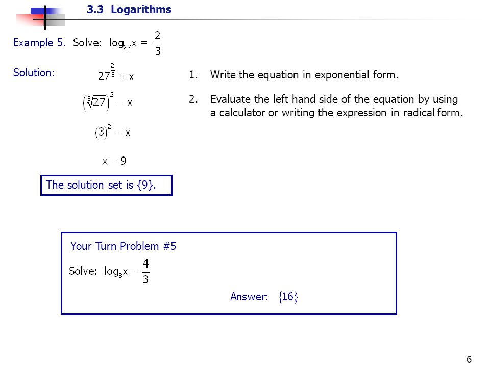 re write as a logarithmic equation calculator